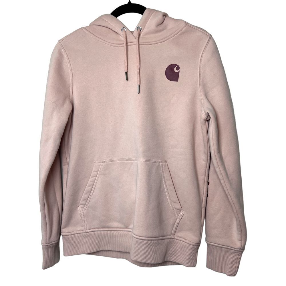 Carhartt Women's S Pink Relaxed Fit Midweight Hoodie Sweatshirt Casual Workwear
